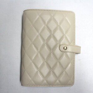 Vlando Cream Color Quilted Jewelry Organizer or Keeper - Zippered Compartments
